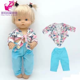 16" Nenuco Doll Hooded Fur Bathrobe Ropa Y Su Hermanita 40 Cm Reborn Baby Doll Toy Clothes