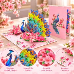 3D Pop UP Lovely Card for Beloved Mom Friend Gift Birthday Anniversary Wedding Invitation Mothers Day Greeting Thank You Cards