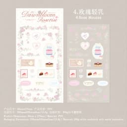 Journal GO Vintage Rose Transfer Stickers, Lace & Floral Frame Decals for Journaling, Scrapbooking, Planners & DIY Crafts