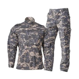 2026 Tactical Camo ACU Uniform Men 2Pcs Set Durable Wear-Resistant Training Security Duty Uniforms