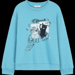 ELFSACK Women's Sweatshirt with Graphic and Slogan Print, Everyday Outdoor Top