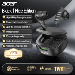 Acer Ohr503 Wireless Bluetooth Headphones with In-Ear Design, High-Definition Sound Quality, Noise Reduction for Calls, Comfortable Fit, Suitable for Sports, Running, and Cycling, Compatible with Mobile Phones and Tablets