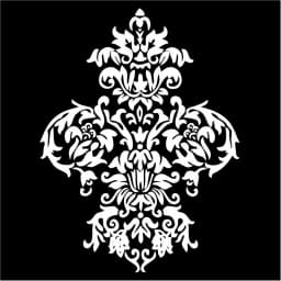 Damask Vinyl Wall Sticker Baroque Style Decals Home Decorative Graphic Mural Decal Door Car Window Laptop Vinyl Stickers Decor