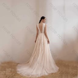 Customized High Quality Sexy White Elegant Chiffon Wedding Dresses V-neck Appliques Prom Gown A-line for Floor Length New Style