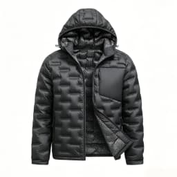 Brand Graphene Self-heating Puffer Jacket Men Windproof Pleated Padded Jackets Man Classical Warm Winter Down Coat Male Parkas