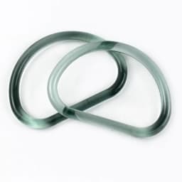 2/4/10Pcs 10cm Acrylic D Ring Transparent Plastic Handle for Bags Handbag Woven-bag Replace Bag Handles Purse Frame Accessories