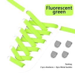1 Pair New No Tie Shoe Laces Flat Elastic Shoelaces Quick Safety Kids Adult Shoelace Outdoor Leisure Sneakers Shoe Accessories
