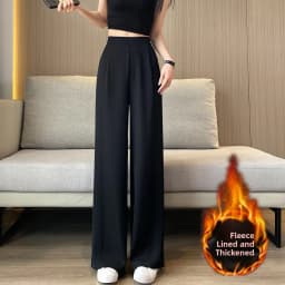 High Waist Wide Leg Pants Women's plus Size Straight Leg Casual Long Trousers Spring Autumn New Sle Korean Sle