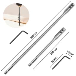Drill Bit Extension Connecting Rod 150/300mm 1/4” Hex Shank Screwdriver Bit Holder Extension Bars Extender Electric Drill Tools