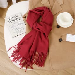 70Color Solid Winter Women Scarf Warm Thicken Cashmere Shawl Outdoor Tassels Pashmina Lady Wrap Windproof Scarves Fashion Luxury