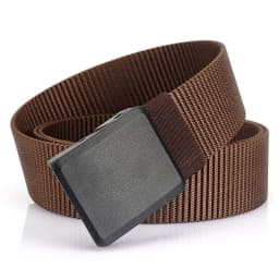Men Female Belts Military Nylon Adjustable Belt Men Outdoor Travel Tactical Waist Belt with Plastic Buckle for Pants 130cm