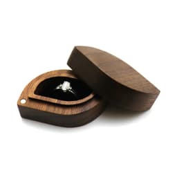 Wood Engagement Ring Box for Proposal - Wood Ring Box - Small Engagement Ring Box - Ring Holder