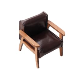 1:12 Dollhouse Miniature Sofa Leather Sofa Single/Double Chair Furniture Model Living Room Decor Toy Doll House Accessories
