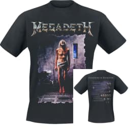 2026 Large Rip Nuclear Logo Megadeth T-Shirt Men Women Vintage Metal Rock Band Graphic Tee Cotton Summer Streetwear Top
