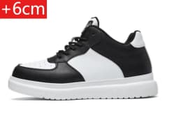 New Height Increasing Shoes for Men 10cm Invisible Elevator Sneakers White Leathe Sport Zapatillas De Hombre Big Size 46