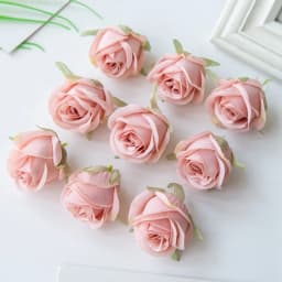 Cheap Rose Head Silk Artificial Flowers For Home Wedding Arch Craft Supplies Decoration DIY Christmas Wreath Accessory Scrapbook