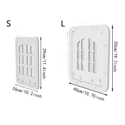 Large Dog Screen Door Flap Opening Dog Door for Screen Door with 4 Entry Ways Self-Closing Pet Screen Door for Dogs Cats