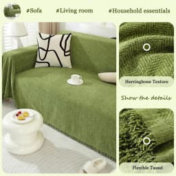 Sofa Covers Herringbone Jacquard Modern Minimalism Couch Cover Wear Resistant Couch Cover, Washable Pet Sofa Slipcovers for Dogs