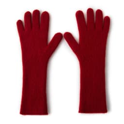 100% Cashmere Gloves Women's Knitted Solid Color Five Finger Gloves Fashion Mmen's and Women's Universal Long Gloves Warm Winter