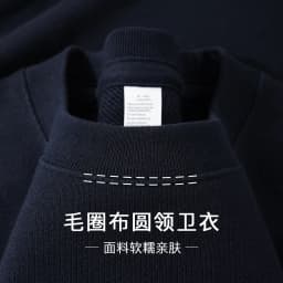 High Quality Oat Gray 520G Heavy Terry Cloth Crew Neck Sweater Men's Simple Loose Top Women sweatshirts
