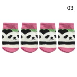4Pcs Cartoon Table Foot Socks Chair Leg Covers Floor Protectors Non-Slip Knitting Socks For Furniture Cartoon Home Decor