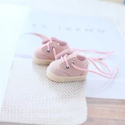 3.5cm Doll Canvas Shoes Leather Shoes For 15 17 cm For Labubu Doll Mini 1/6 BJD OB27 10cm Cotton Doll Clothing Outfit Accessory