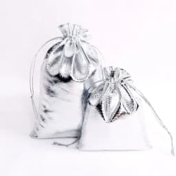 50pcs/lot Gold and Silver Cloth Bags with Drawstring Openings Jewelry Packaging Bags Drawstring Gifts Wedding Candy Bags