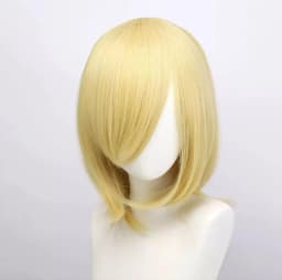 Anime 40cm Medium Basic Bang Blond Black White Red Pink Green Brown Gold Blue Cosplay Wig Heat Resistant Synthetic Hair Wigs