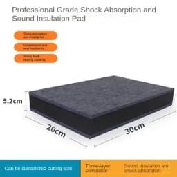Floor Sound Insulation Layer Shock-Absorbing Pad Three-Layer Drum Set Piano Shock-Absorbing Sponge Thickened Insulation Mute