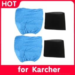 for Karcher WD2 WD3 WD1 MV3 MV2 Vacuum Cleaner Textile Filter Bags Wet and Dry Foam Filter HEPA Filter Vacuum Bags Clothes
