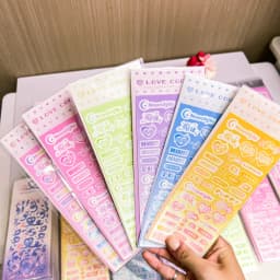 SKYSONIC New BOBO Full Set Junk Journal Stickers Decor Scrapbooking Lable Idol Kpop Stationery Postcards Kawaii Sticker Suppli