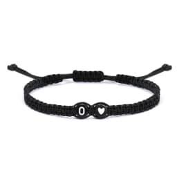 26 Letters Initial Heart Bracelets Handmade Adjustable A-Z Name Braided Bracelets For Women Men Friendship Jewelry