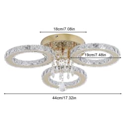 Modern Led Ceiling Light Modern Home Decoration Crystal Chandelier Luxury Living Room Dining Gold Ceiling Lamp Lighting