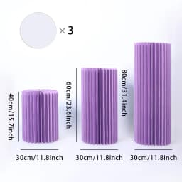 Foldable Paper Columns Display PedestalStand Cylinder Pedestal Stand Cardboard Flower Stand Dessert Table Wedding Birthday Party