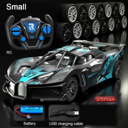 4WD RC Sports Car High Speed Remote Control Mini Scale Model Vehicle Electric Drift Racing Car Toys for Boys Kids Back to School