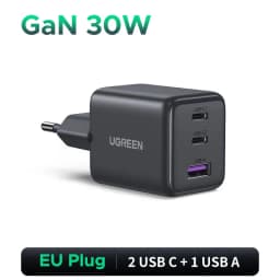 UGREEN 30W 20W GaN Charger For iPhone 16 15 14 Pro Max Samsung S25 Xiaomi Tablet iPad Air Pro Phone Charger PD 3.0 USB C Charger