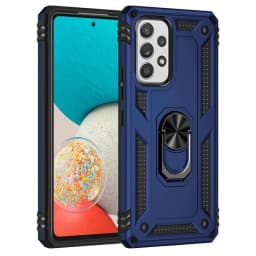 Shockproof Bumpers Armor Case For Samsung Galaxy S24 S23 S22 Ultra S21 S20 FE 5G S8 S9 S10 Plus Note 20 10 Metal Ring Cover