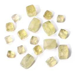 Natural Raw Mineral Stone Beads Square Shape Bead Citrine Quartz Reiki Healing Beads For Jewelry Making DIY Necklace Bracelet