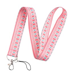 LB3010 Pink Love Neck Strap Lanyard for Key ID Card Cell Phone Straps USB Badge Holder DIY Neck Strap Hang Rope Rainbow Keychain