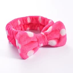 Stripe Polka Dots Leopard Coral Fleece Soft Headband Cross Top Knot Hairband Women Girls Wash Face Spa Headwear Hair Accessories