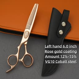 Professional Left Hand Scissors,6-6.5-6.8 inch Hair Cutting Scissors,Japanese 440C Steel,High Quality Barbershop Accessories