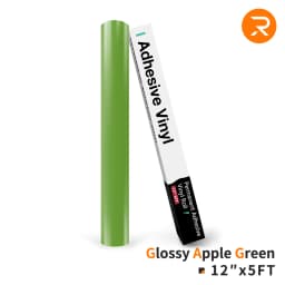 HTVRONT 12"X 5ft Permanent Adhesive Vinyl Roll 30x152cm Glossy Self-adhesive Film For Cricut Craft Art Sign Decal Windows Glass