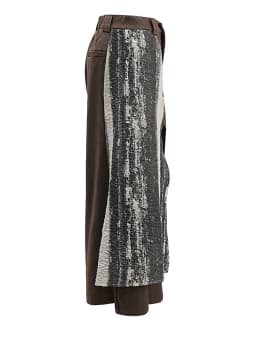 EAM Brown Tie Dye Irregular Wide Leg Pants High Elastic Waist New Trousers Women Fashion Tide Spring Autumn 2026 CPG1572