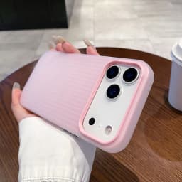 Stripe Corrugated Pattern Matte Translucent Phone Case For iPhone 18 17 16E 15 14 13 12 Pro Max Frosted Shockproof Armor Cover