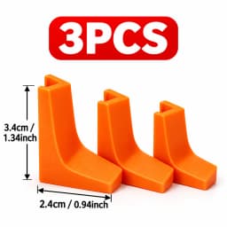 3-Pack Hole Drilling Guide Rails with V-Groove Fit Design | Square Positioning Tool More Durable Than Round Rails