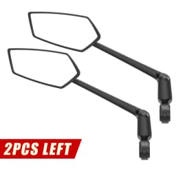 RBRL Wide Angle Bike Mirror Handlebar Ultra Clear Left Right Rearview Mirror with Extended Mirror Arm for Electric Scooter