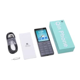 Qin F22 4G Touch Screen Keypad Smartphone Android 11 2.8 Inch No Camera 2GB+16GB 1700mAh Duoqin Grey WhatsApp Google Play Phone