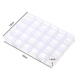 6/10/15/24/28 Grids Transparent plastic storage box beads Organizer Container For DIY Crafts Earing Jewelry Storage Case Display