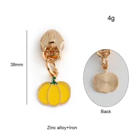10/30/100PCS Cute Enamel Bee Sunflower Cherry 5# Zipper Puller Slider Heads For Tape Purse Bags Hangbag Charm Gift Accessories