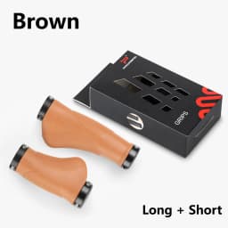 Bicycle Handlebar Grips TPR Rubber Comfy City Mountain Bike Scooter MTB Soft Cycling Handle Bar Cover End Non-slip Aluminum Lock